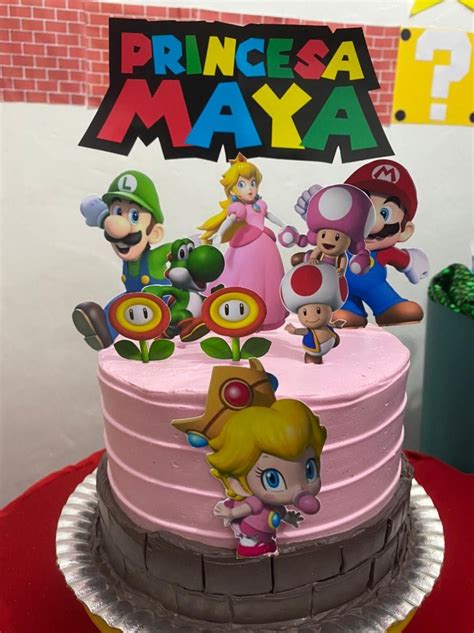 pastel de mario bros y princesa peach